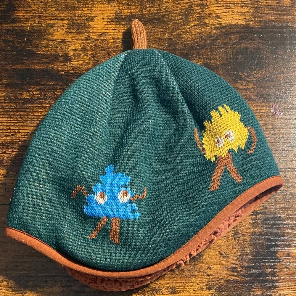 Patagonia Toddler Sherpa Knit Hat with Colorful Accents